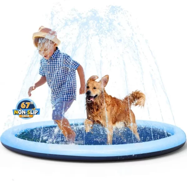 ? Non-Slip Splash Pad for Kids and Dog